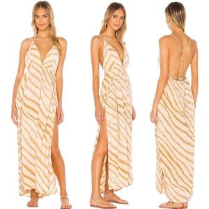 INDAH River Wrap Maxi Golden Zebra